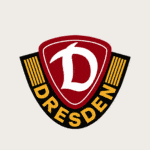 Logo Dynamo Dresden in Rot, Schwarz, Weiß und Gelb