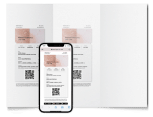 Mobile Ticket und Print at Home Ticket im Designpaket by egocentric Systems