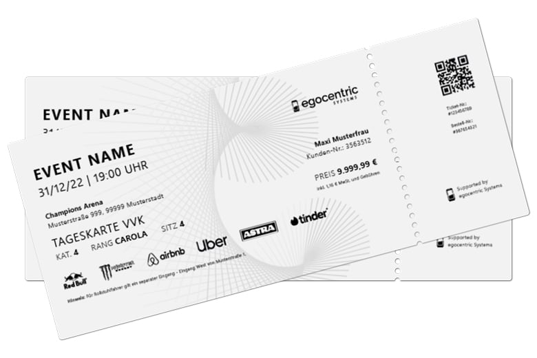 Ticketrohling für das Thermalticket von egocentric Systems