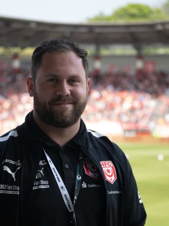 Patrick Pysall, Ticketing Manager at Halleschen FC in stadion